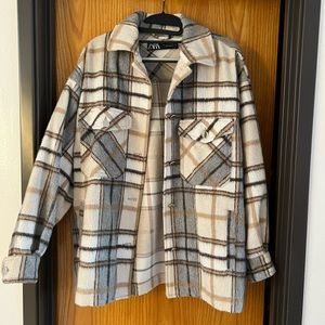 Zara plaid Shacket
